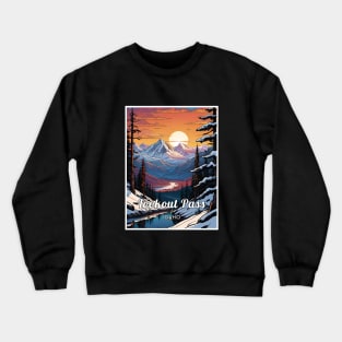 Lookout Pass ski Idaho usa Crewneck Sweatshirt